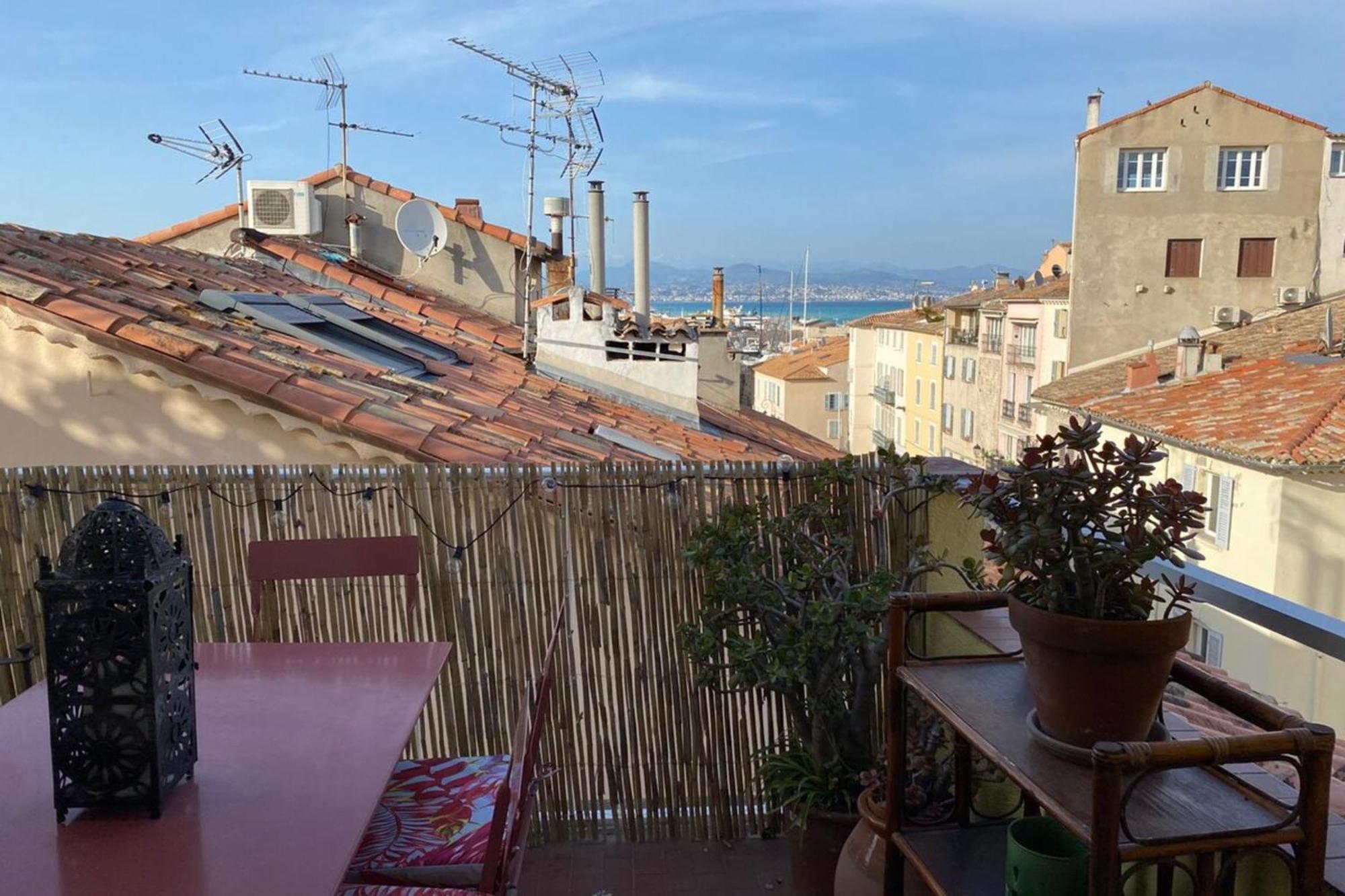 דירות 06M - Old Antibes Beautiful Duplex Terrace With Sea View מראה חיצוני תמונה